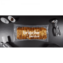 Brioche perdue tranchée